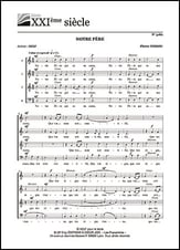 Notre pere SATB choral sheet music cover